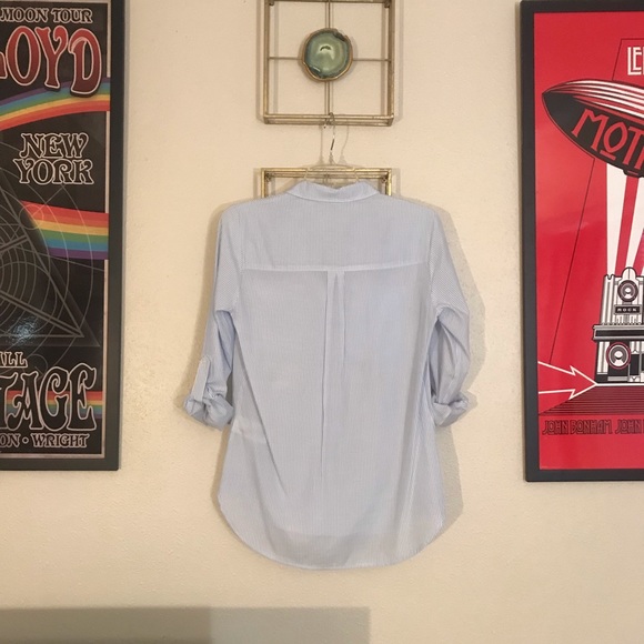 Flower Shoulder Button Down - Picture 2 of 6